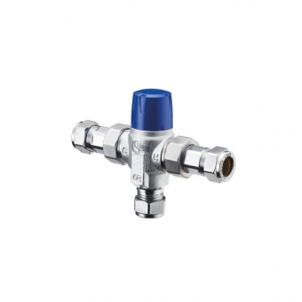 Ideal Standard Underbasin termostatinis maišymo vožtuvas 15mm, galima pajungti iki 7 čiaupų 